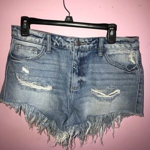 Denim shorts